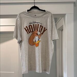 Disney Light Gray Interior Neck Print T-Shirt